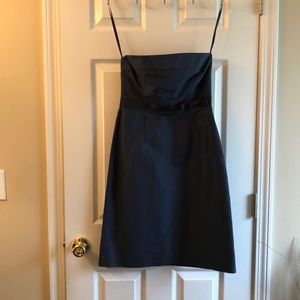 J. Crew Navy Strapless Cocktail Dress